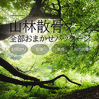 昼の山林散骨パッケージ