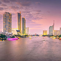 Scattering of ashes in Thailand